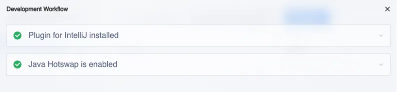 Vaadin Copilot development workflow dialog